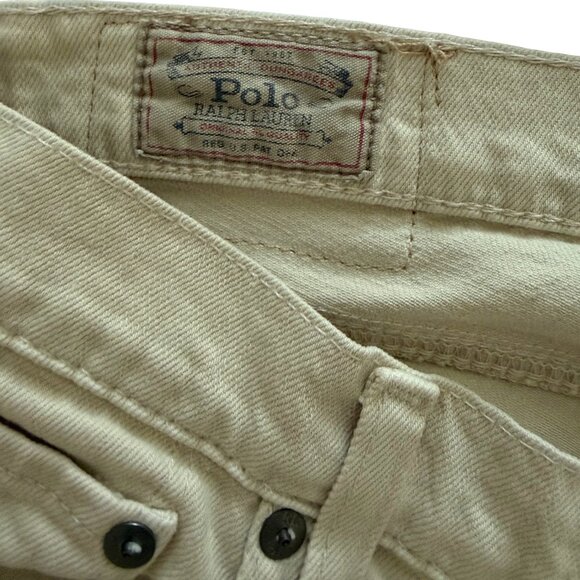 Polo Ralph Lauren (Tompkins Skinny Style) Beige Jeans - Picture 6 of 8